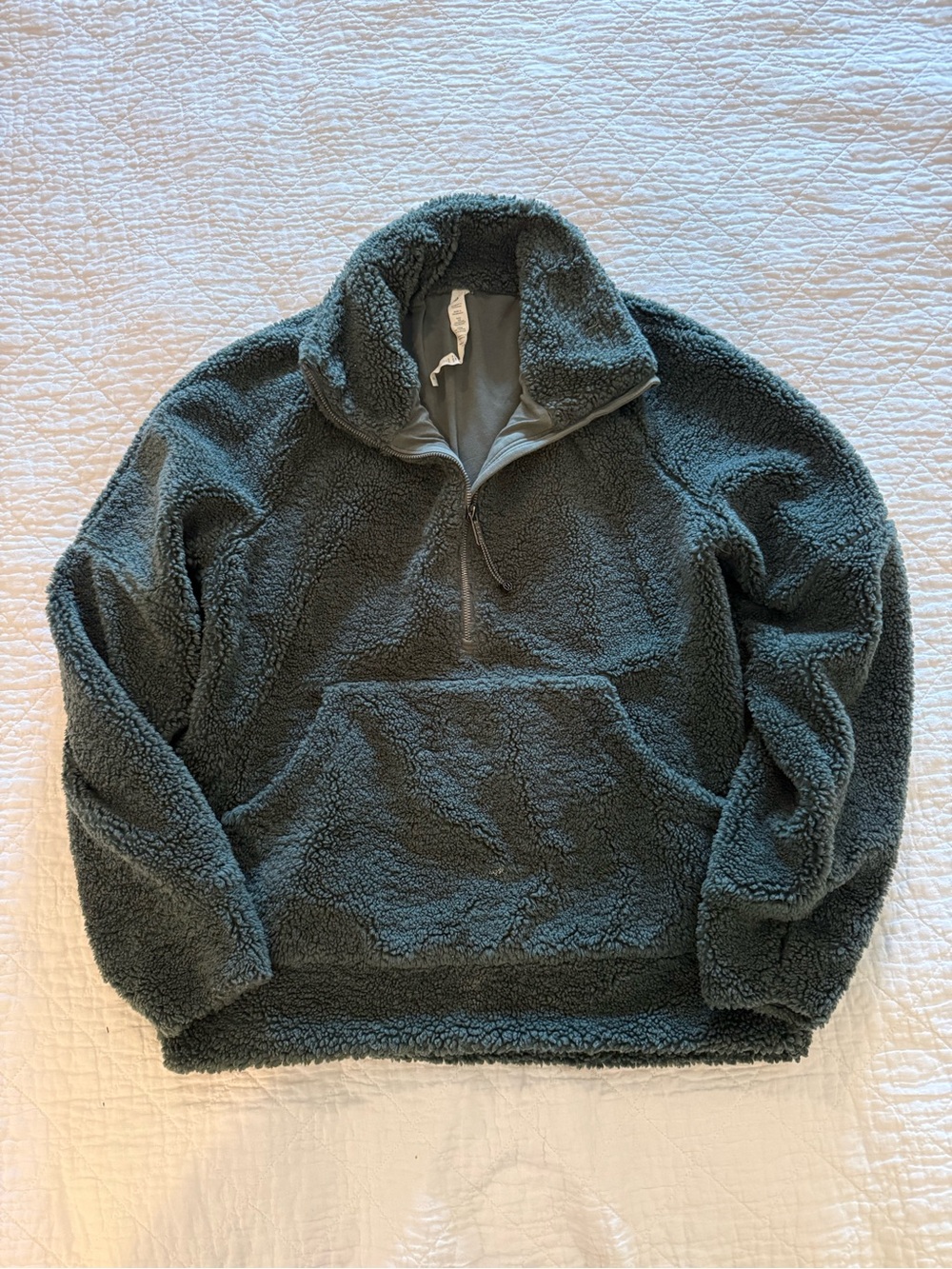 lululemon athletica Women's Plush Sherpa Quarter-Zip Jacket - Dark Green